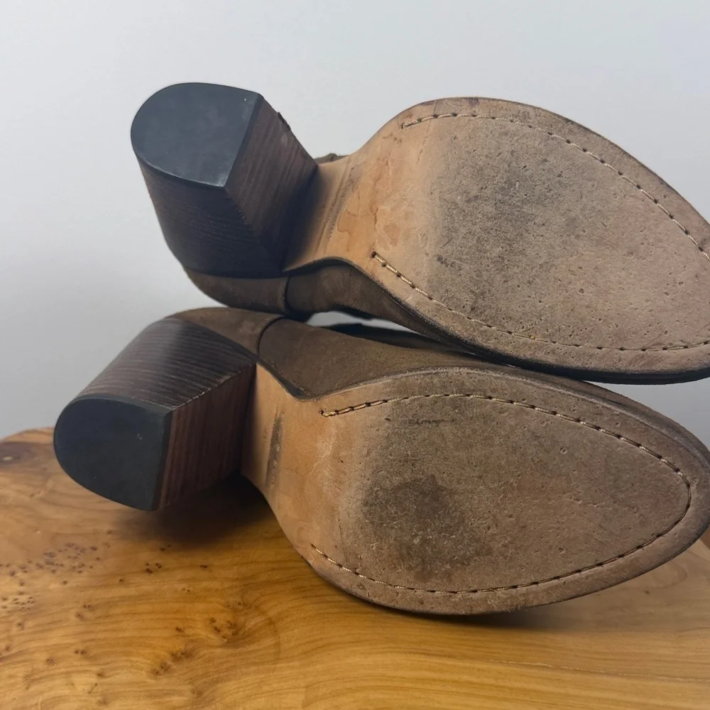 rag & bone Brown Heeled Boots - well worn - Picture 5 of 10